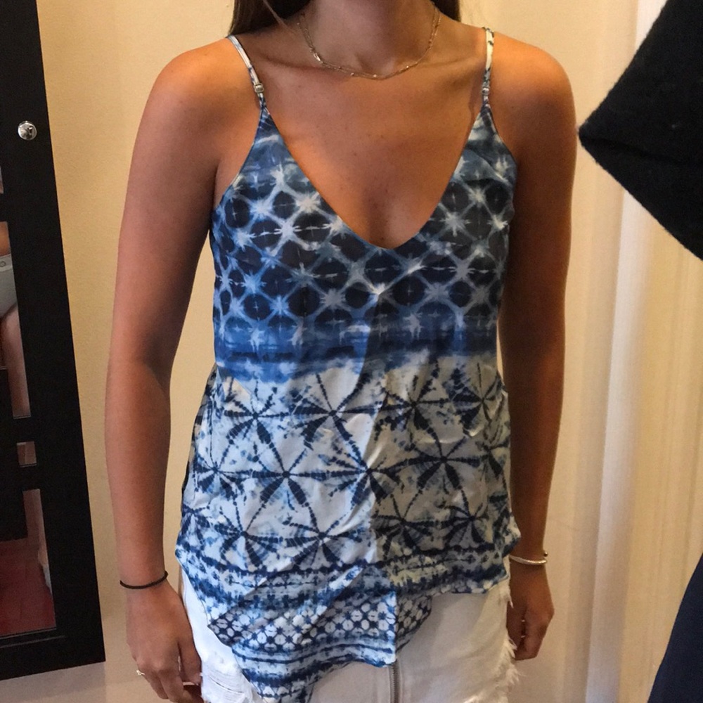 Rory Becca blue patterned  tank - great condition